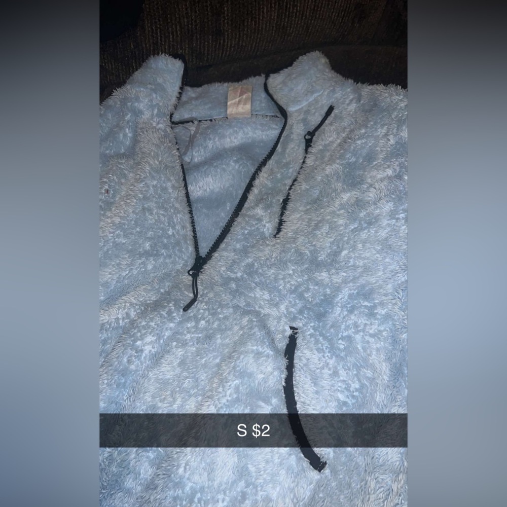 Blue hoodie